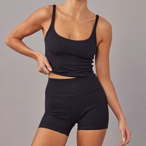 Monday Swimwear Body - Devin Tank Black Rib